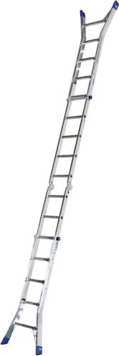 STABILO Létrafokos teleszkópos csuklós létra, 4x5 létrafok