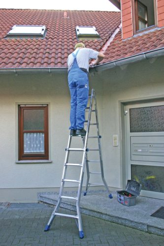 STABILO Létrafokos teleszkópos csuklós létra, 4x5 létrafok