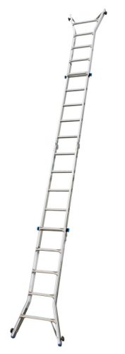 STABILO Létrafokos teleszkópos csuklós létra 4 szárhosszabbítóval, 4x5 létrafok