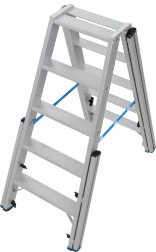 STABILO KÉTOLDALON JÁRHATÓ TELESZKÓPOS LÉTRA 2X5