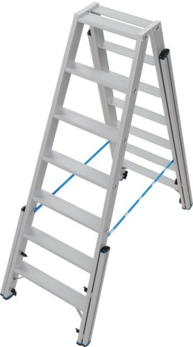 STABILO KÉTOLDALON JÁRHATÓ TELESZKÓPOS LÉTRA 2X7