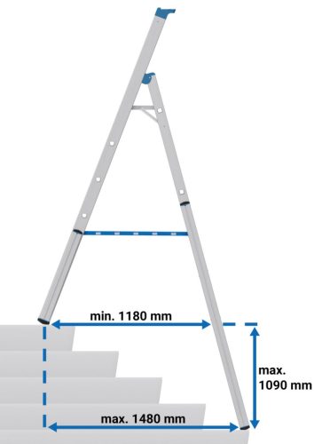 STABILO TELESZKÓPOS ÁLLÓLÉTRA 1X6