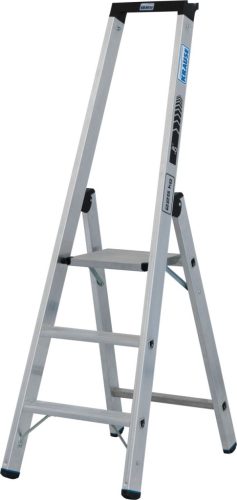 STABILO Állólétra magas kapaszkodókerettel,1x3 lépcsőfok, 225 kg