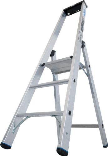 STABILO Állólétra magas kapaszkodókerettel,1x3 lépcsőfok, 225 kg