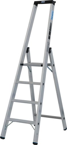 STABILO Állólétra magas kapaszkodókerettel,1x4 lépcsőfok, 225 kg