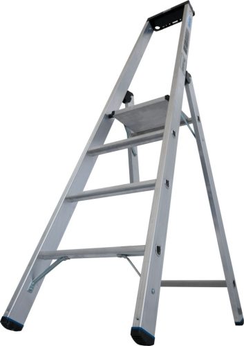 STABILO Állólétra magas kapaszkodókerettel,1x4 lépcsőfok, 225 kg