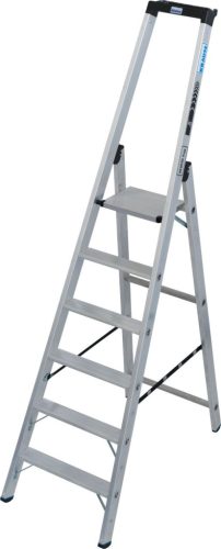 STABILO Állólétra magas kapaszkodókerettel,1x6 lépcsőfok, 225 kg