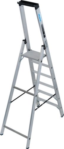 STABILO Állólétra magas kapaszkodókerettel,1x6 lépcsőfok, 225 kg