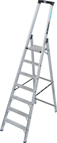 STABILO Állólétra magas kapaszkodókerettel,1x7 lépcsőfok, 225 kg