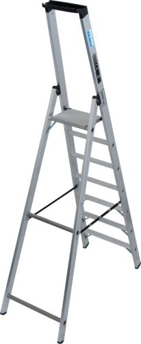 STABILO Állólétra magas kapaszkodókerettel,1x7 lépcsőfok, 225 kg