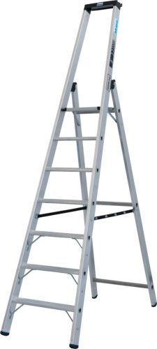 STABILO Állólétra magas kapaszkodókerettel,1x7 lépcsőfok, 225 kg
