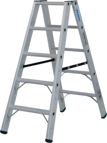 STABILO Két oldalon járható létra, 2x5 lépcsőfok, 225 kg