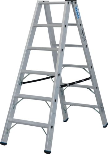 STABILO Két oldalon járható létra, 2x6 lépcsőfok, 225 kg