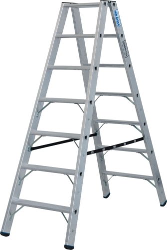 STABILO Két oldalon járható létra, 2x7 lépcsőfok, 225 kg