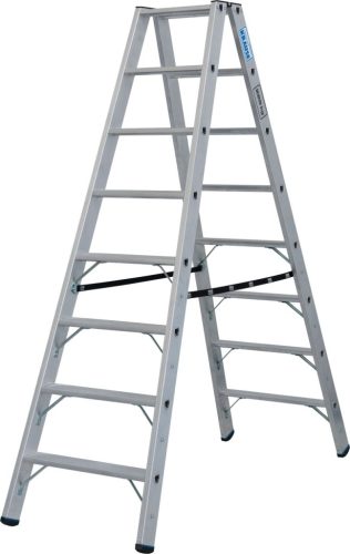 STABILO Két oldalon járható létra, 2x8 lépcsőfok, 225 kg
