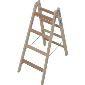  STABILO Létrafokos két oldalon járható fa létra, 2x4 létrafok