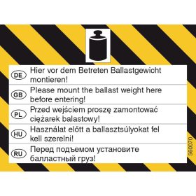 STABILO Ballasztsúly figyelmeztető címke (CsE5)