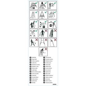 STABILO Csuklós létrák információs címke (CsE5)