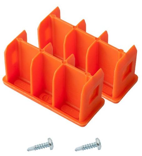 MONTO Felső szárlezáró (párban) 64x25 mm, narancs, MONTO toló- és többcélú létrához