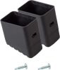 MONTO Lábdugó (párban) fekete 33x20 mm, MONTO és CORDA lépcsőfokos állólétrához