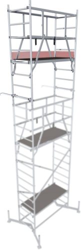 MONTO ClimTec alumínium munkaállvány, 2. magasítás, munkamagasság kb. 7,00 m