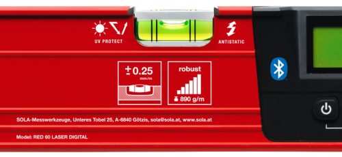 Elektronikus lézeres vízmérték RED 60 laser digital