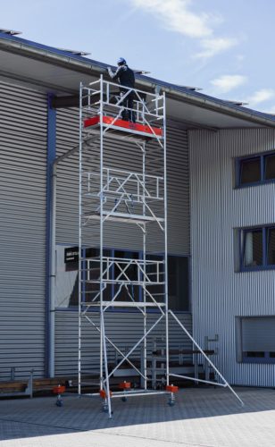 STABILO Gurulóállvány 10-es sorozat, mezőhossz 2,00 m, munkamagasság kb. 8,40 m