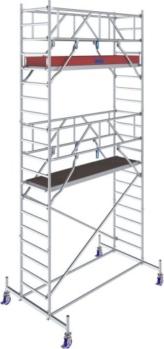 STABILO Gurulóállvány 10-es sorozat, mezőhossz 2,50 m, munkamagasság kb. 6,40 m