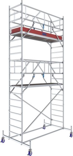 STABILO Gurulóállvány 10-es sorozat, mezőhossz 2,50 m, munkamagasság kb. 6,40 m