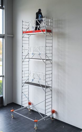 STABILO Gurulóállvány 100-as sorozat, mezőhossz 2,50 m, munkamagasság kb. 8,50 m