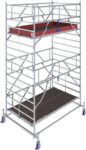 STABILO Gurulóállvány 50-es sorozat, mezőhossz 2,50 m, munkamagasság kb. 5,40 m