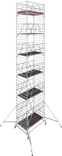 STABILO Gurulóállvány 50-es sorozat, mezőhossz 2,50 m, munkamagasság kb. 13,40 m