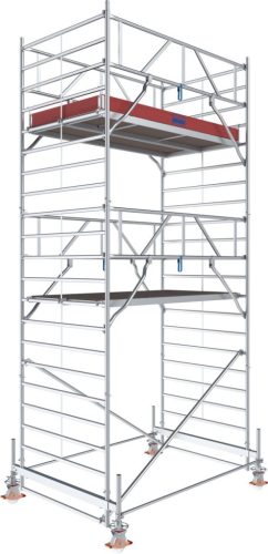 STABILO Gurulóállvány 500-as sorozat, mezőhissz 2,50 m, munkamagasság kb. 6,50 m