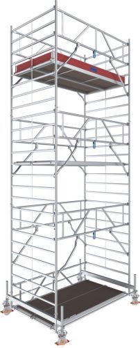 STABILO Gurulóállvány 500-as sorozat, mezőhissz 2,50 m, munkamagasság kb. 7,50 m