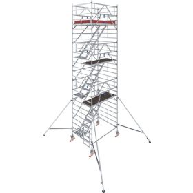   STABILO Gurulóállvány 5500-as sorozat, mezőhossz 2,00 m, munkamagasság kb. 8,30 m;  feljutás kapaszkodókkal ellátott lépcsőn