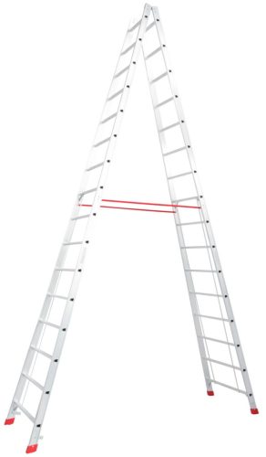 STABILO Létrafokos két oldalon járható létra, 2x16 létrafok