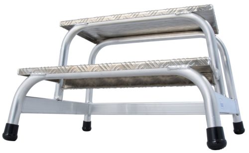 STABILO Szerelődobogó alumíniumból, 1x2 lépcsőfok