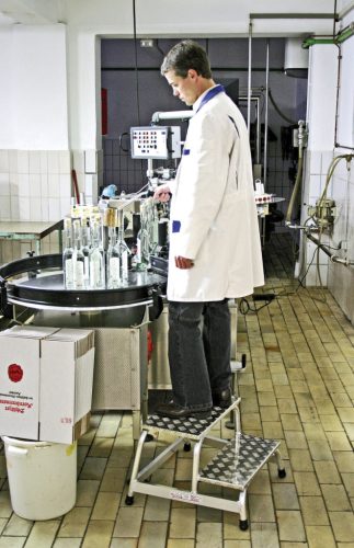 STABILO Szerelődobogó alumíniumból, 1x2 lépcsőfok