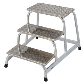 STABILO Szerelődobogó alumíniumból, 1x3 lépcsőfok