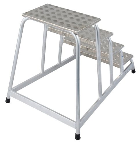 STABILO Szerelődobogó alumíniumból, 1x4 lépcsőfok