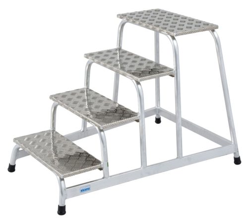 STABILO Szerelődobogó alumíniumból, 1x4 lépcsőfok