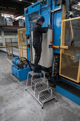 STABILO Szerelődobogó alumíniumból, 1x4 lépcsőfok