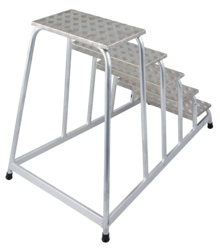 STABILO Szerelődobogó alumíniumból, 1x5 lépcsőfok