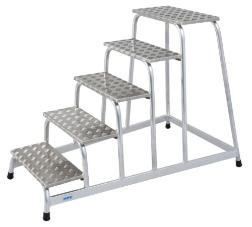 STABILO Szerelődobogó alumíniumból, 1x5 lépcsőfok