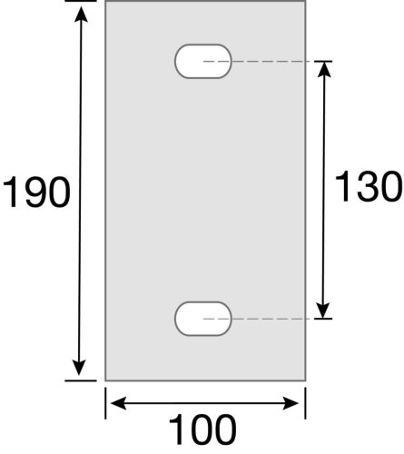 STABILO T-alakú fali rögzítő pilléren, 300 mm