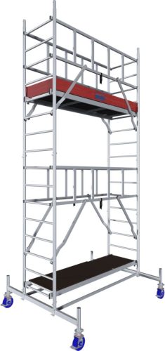 MONTO ProTec alumínium gurulóállvány, munkamagasság kb. 5,30 m