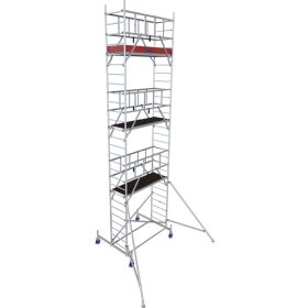   MONTO ProTec alumínium gurulóállvány, munkamagasság kb. 8,30 m