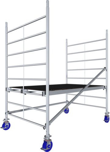 MONTO ProTec XXL alumínium gurulóállvány széles kivitel, munkamagasság kb. 2,90 m