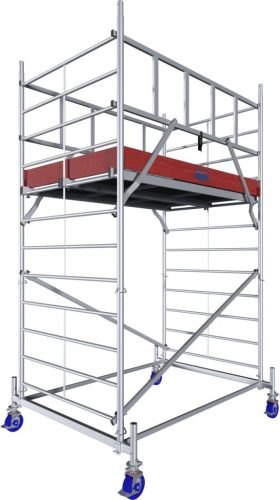 MONTO ProTec XXL alumínium gurulóállvány széles kivitel, munkamagasság kb. 4,30 m