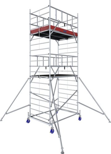 MONTO ProTec XXL alumínium gurulóállvány széles kivitel, munkamagasság kb. 6,30 m